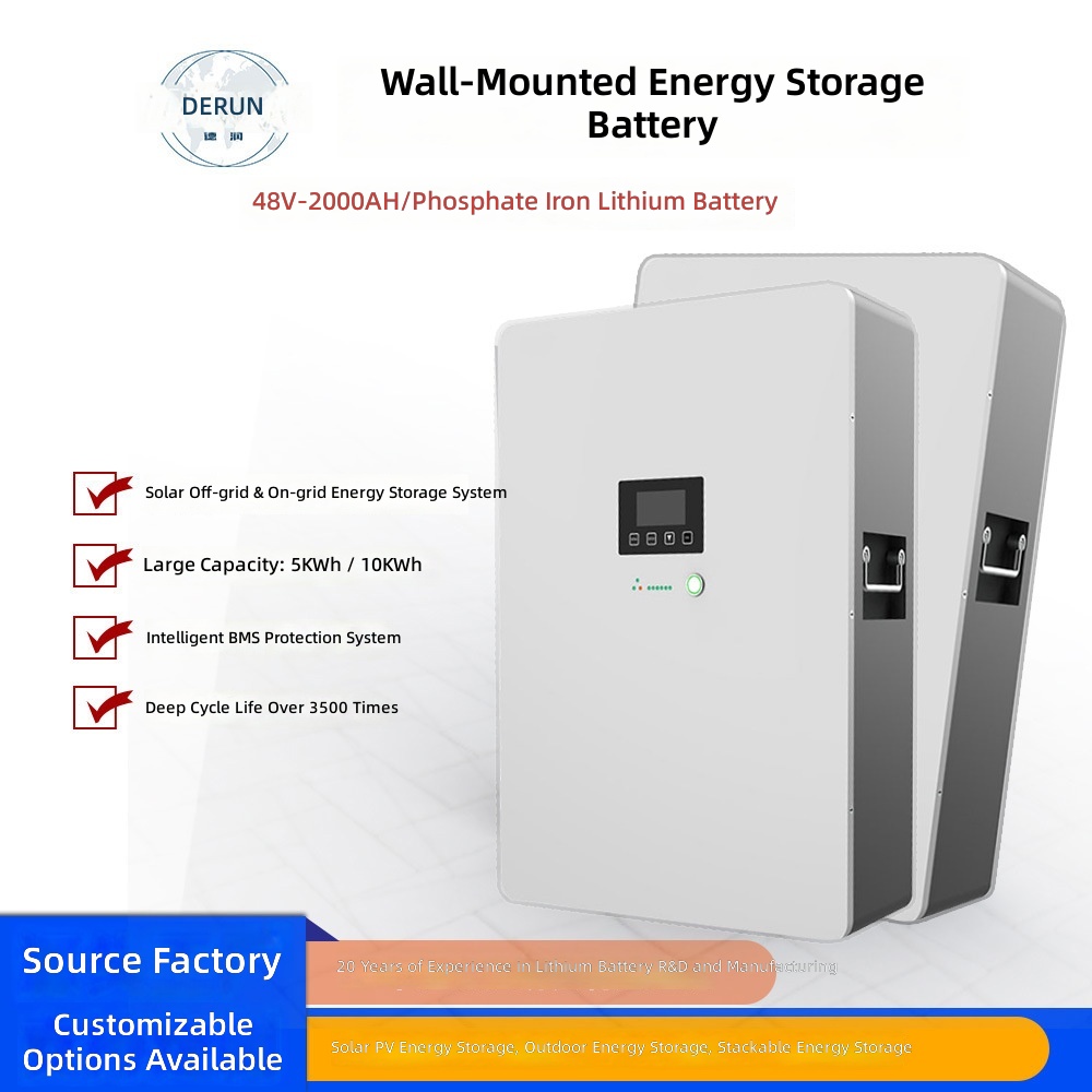 Solar Generator - Factory direct sales large-capacity 48V200Ah wall-mounted