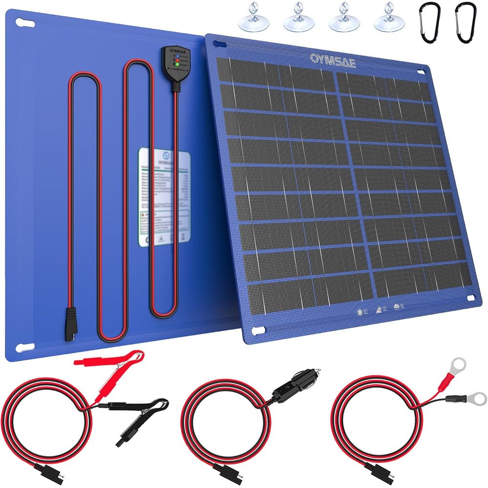 Solar Panel - 30W Solar Car Battery Charger Portable