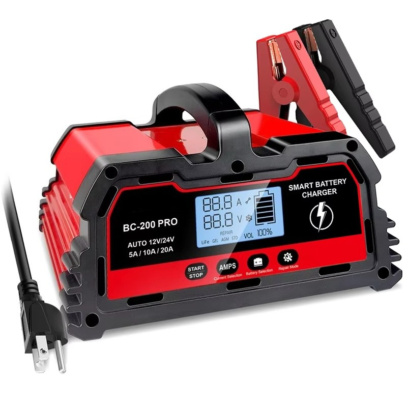 Lithium Battery 12V - 20A Smart Fast Battery Charger for
