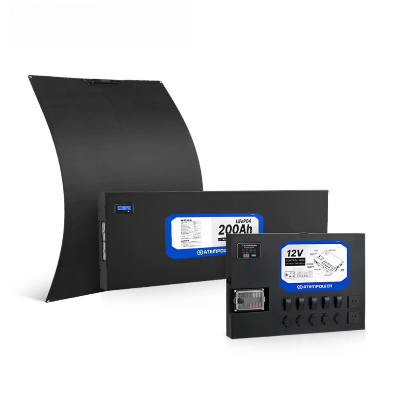 Solar Panel 200W - Camping Dual Battery System Included 200W
