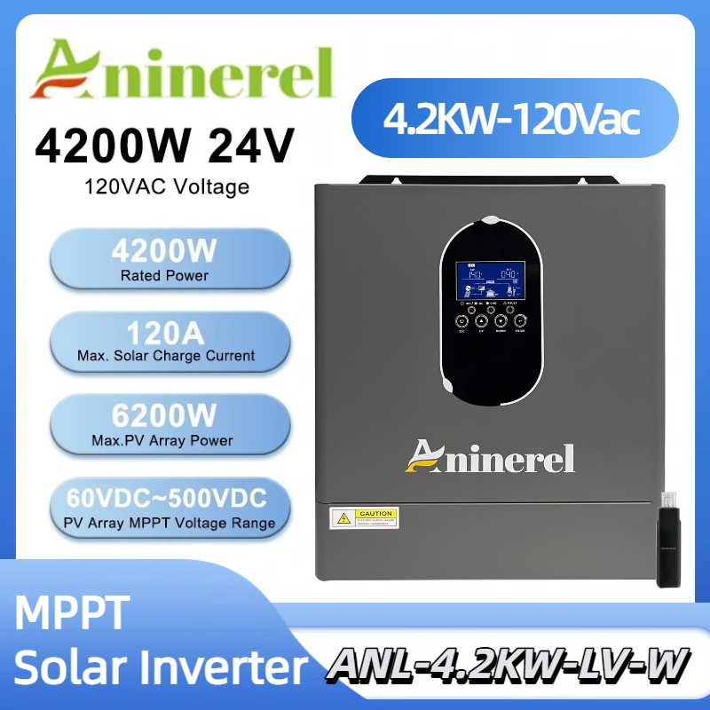 Charge Controller Solar - Aninerel 4.2KW 24V NEW 110-120V Hybrid
