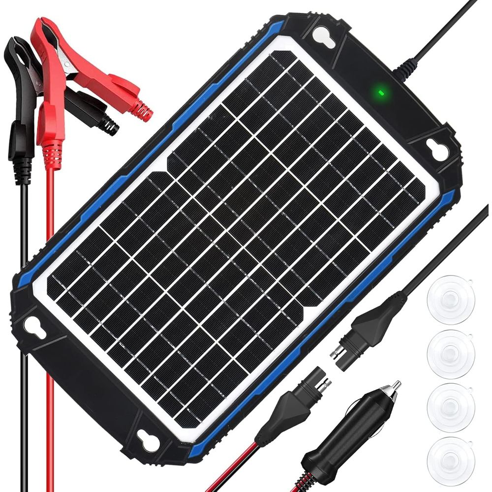 Charge Controller Solar - Waterproof 12W 12V Solar Battery Charger