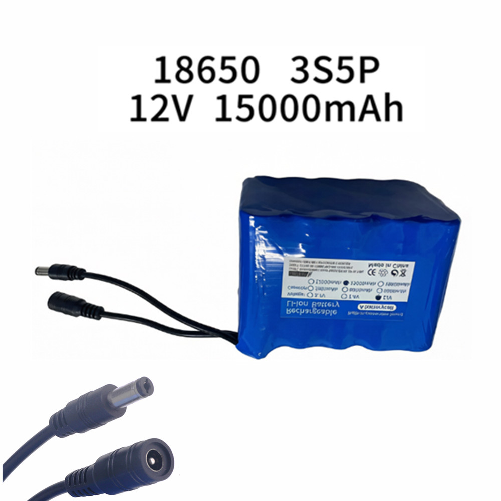 Lithium Battery 12V - Fishing Battery 12v 3S5P 15Ah Portable