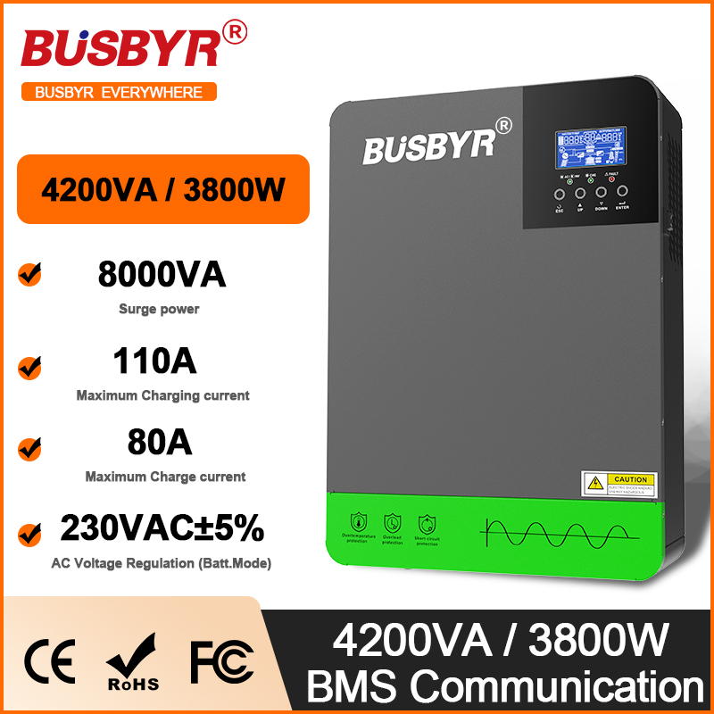 4.2KW 6.2KW Hybrid Solar Inver - Charge Controller Solar recension och pris