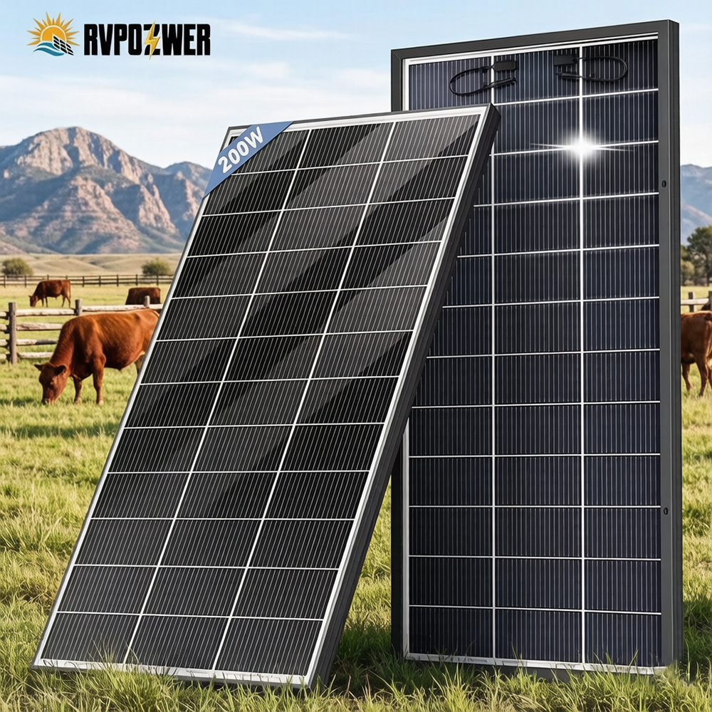 RVPOZWER Bifacial Solar Panel  - Solar Panel 200W recension och pris