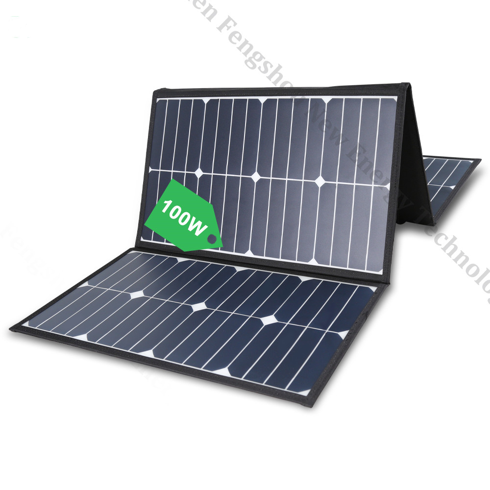 Portable 100 Watt Folding Sola - Charge Controller Solar recension och pris