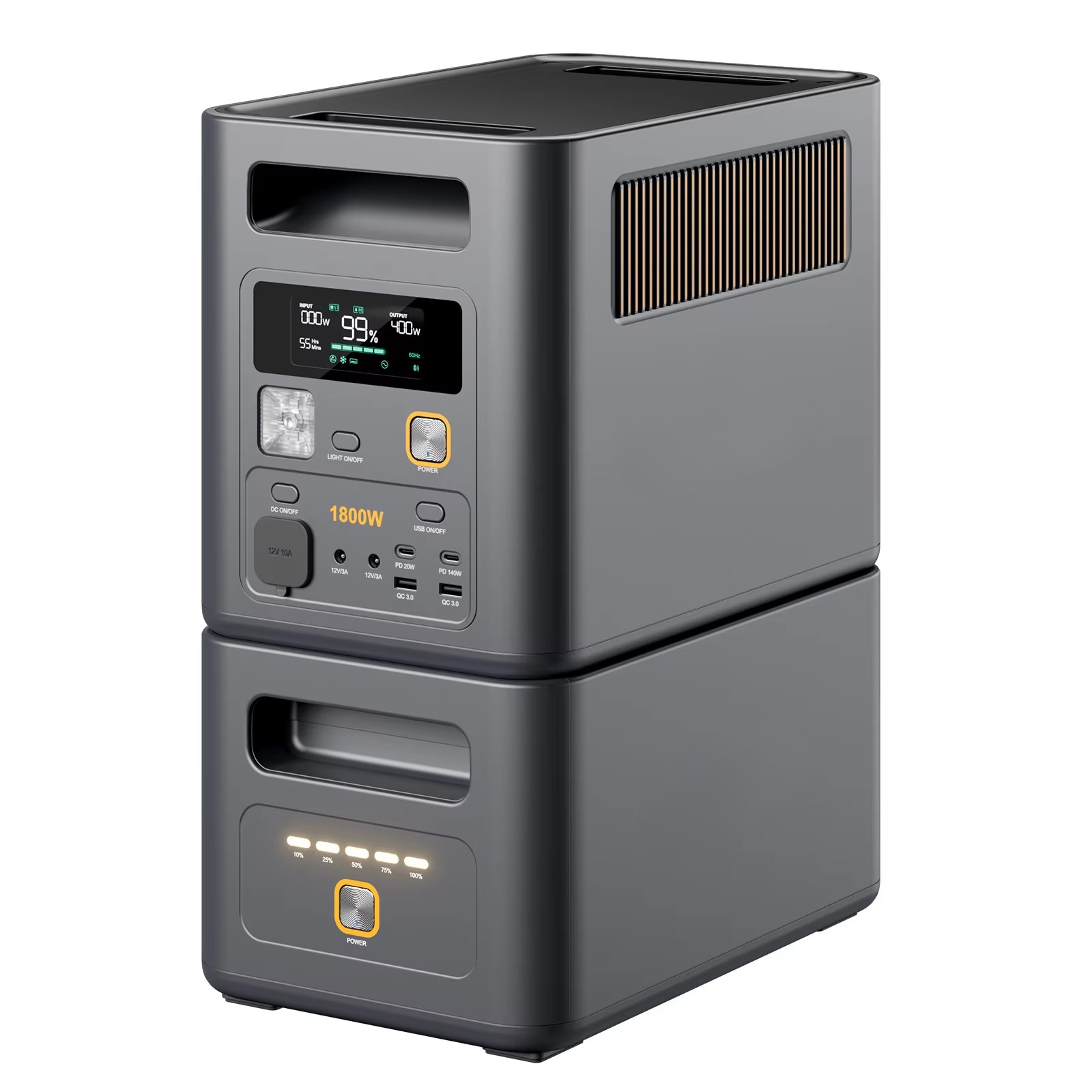 New Design 1800W Vice Portable - Solar Panel 200W recension och pris