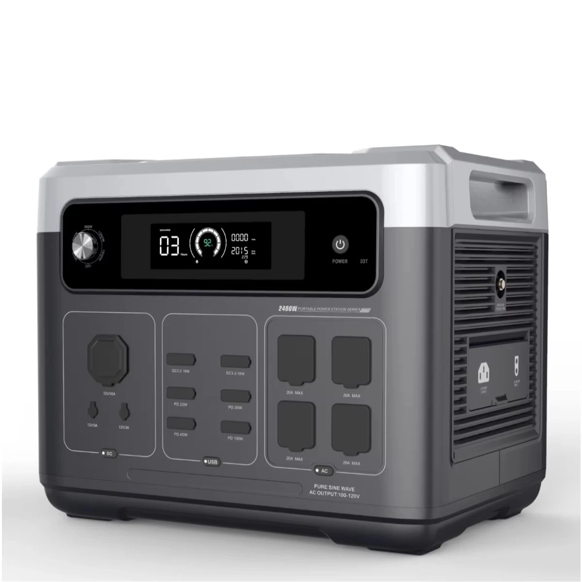 P2001 PLUS 2400W Portable Powe - Solar Generator recension och pris