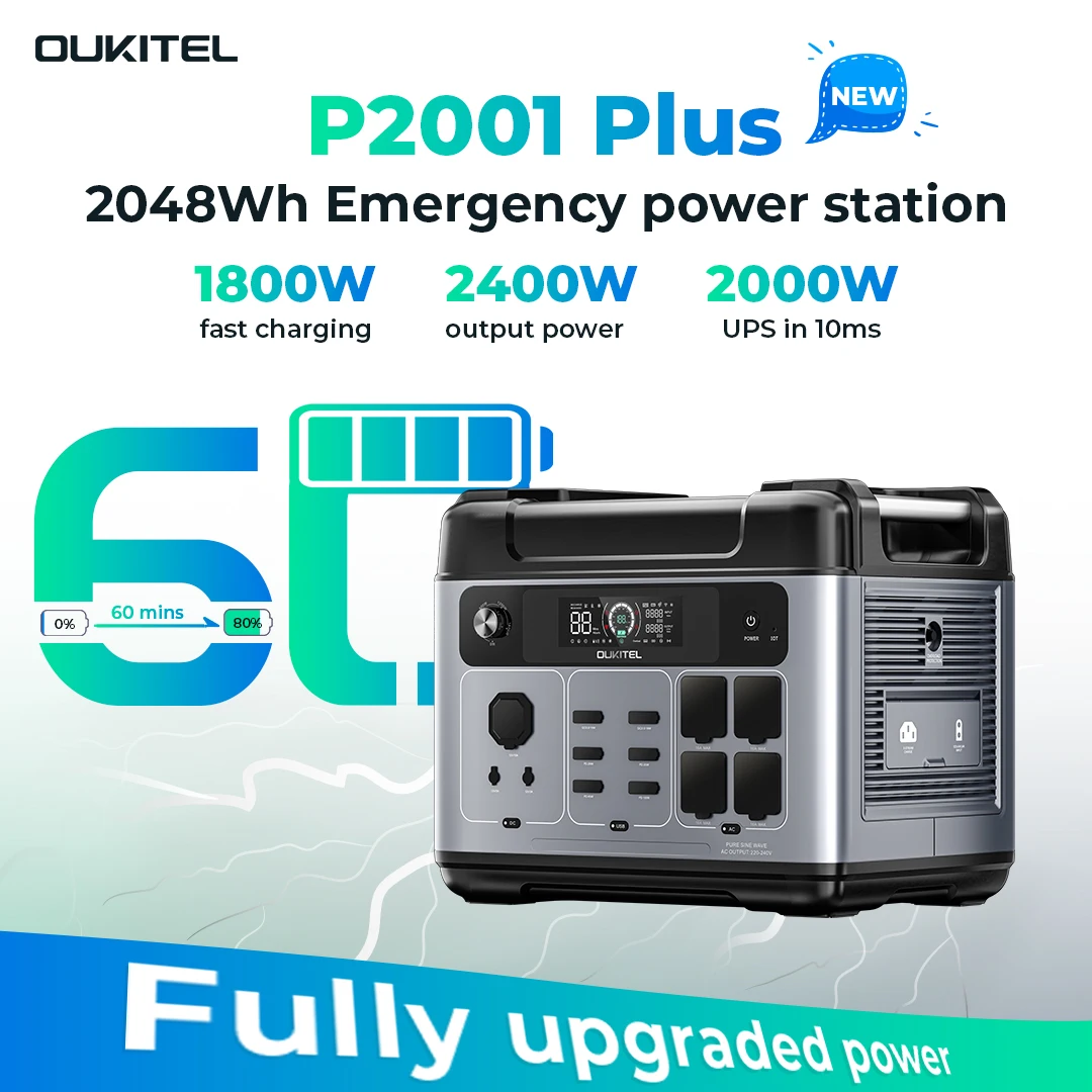 P2001 PLUS 2400W Portable Powe - Solar Generator recension och pris