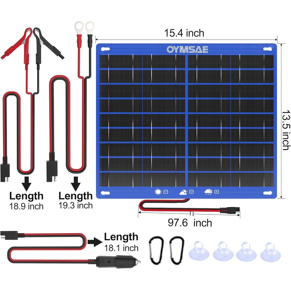 30W Solar Car Battery Charger  - Solar Panel recension och pris