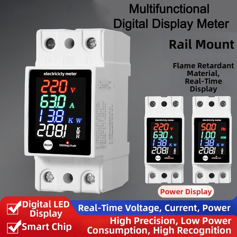 Multi Functional Digital Displ - Energy Monitor Meter recension och pris