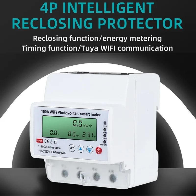 4P 1-100A WiFi Photovoltaic Sm - Energy Monitor Meter recension och pris
