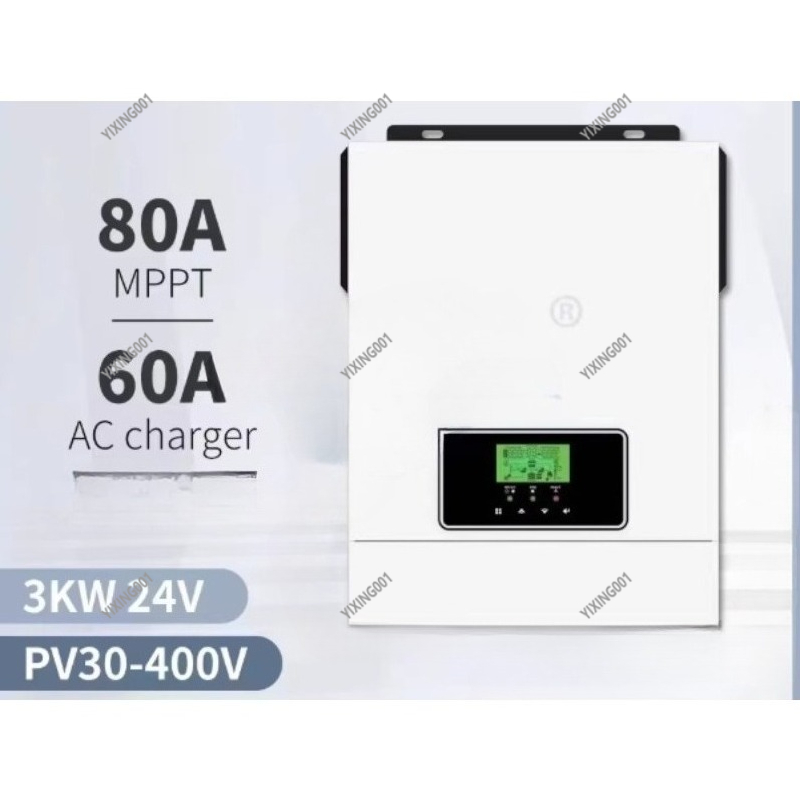 3KVA/2400W 24V Solar Inverter  - Charge Controller Solar recension och pris