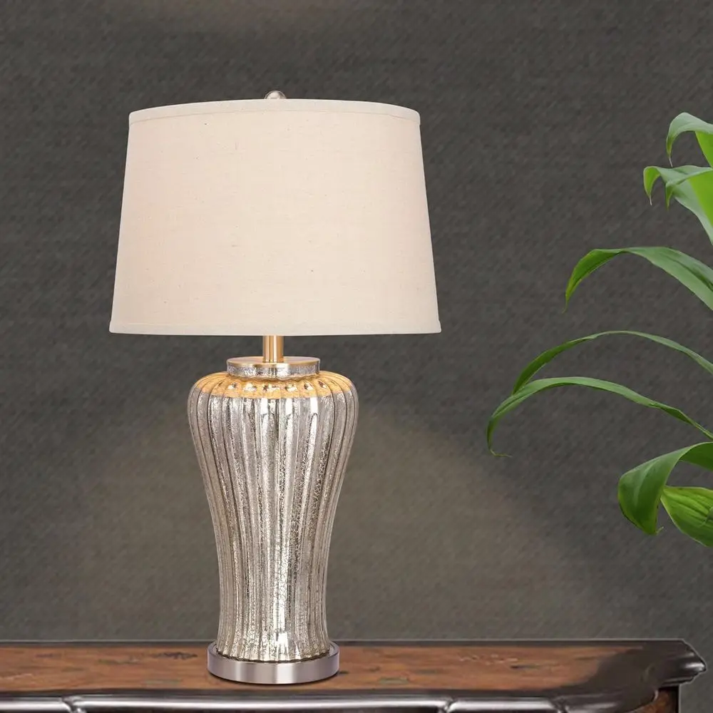 Mercury Glass Table Lamp with  - Solar Lamp recension och pris