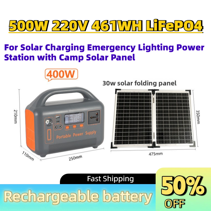 Portable Upgrade 500W 220V 461 - Solar Panel 200W recension och pris