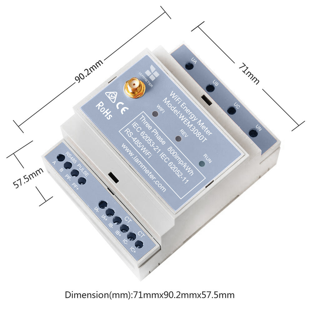 Bidirectional 3-Phase Energy M - Energy Monitor Meter recension och pris