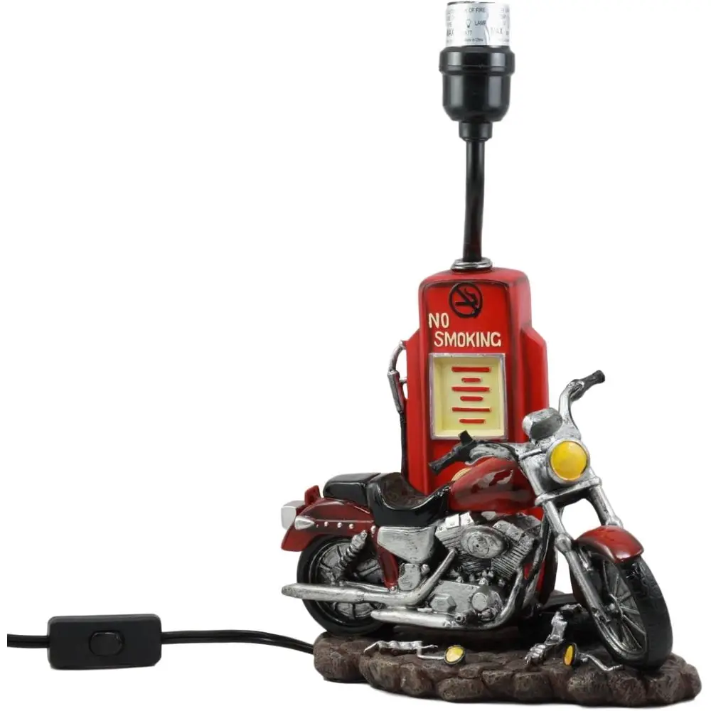 Vintage Retro Red Motorcycle G - Solar Lamp recension och pris