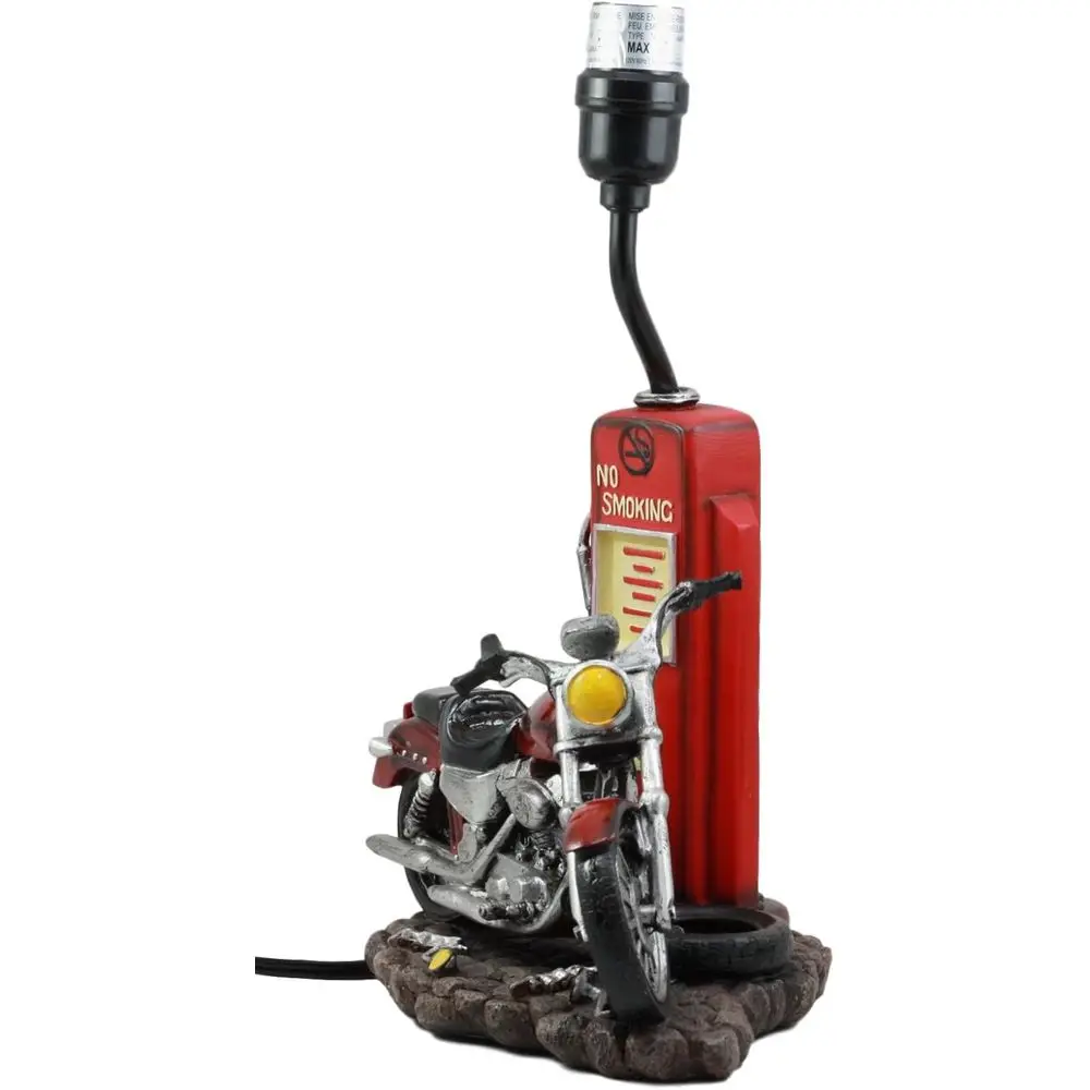 Vintage Retro Red Motorcycle G - Solar Lamp recension och pris