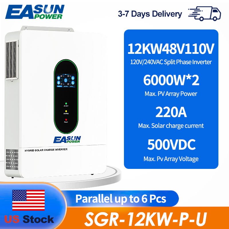 EASUN US 12KW 12000W Split Pha - Charge Controller Solar recension och pris
