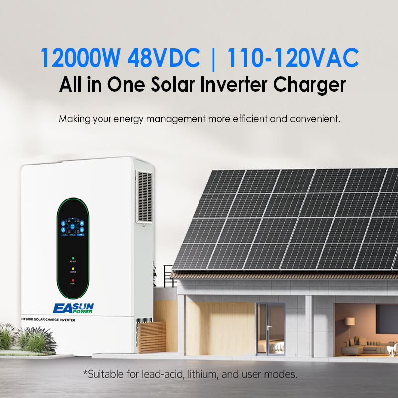 EASUN US 12KW 12000W Split Pha - Charge Controller Solar recension och pris