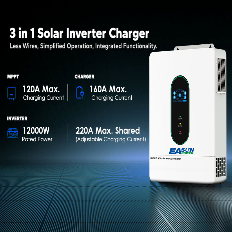 EASUN US 12KW 12000W Split Pha - Charge Controller Solar recension och pris