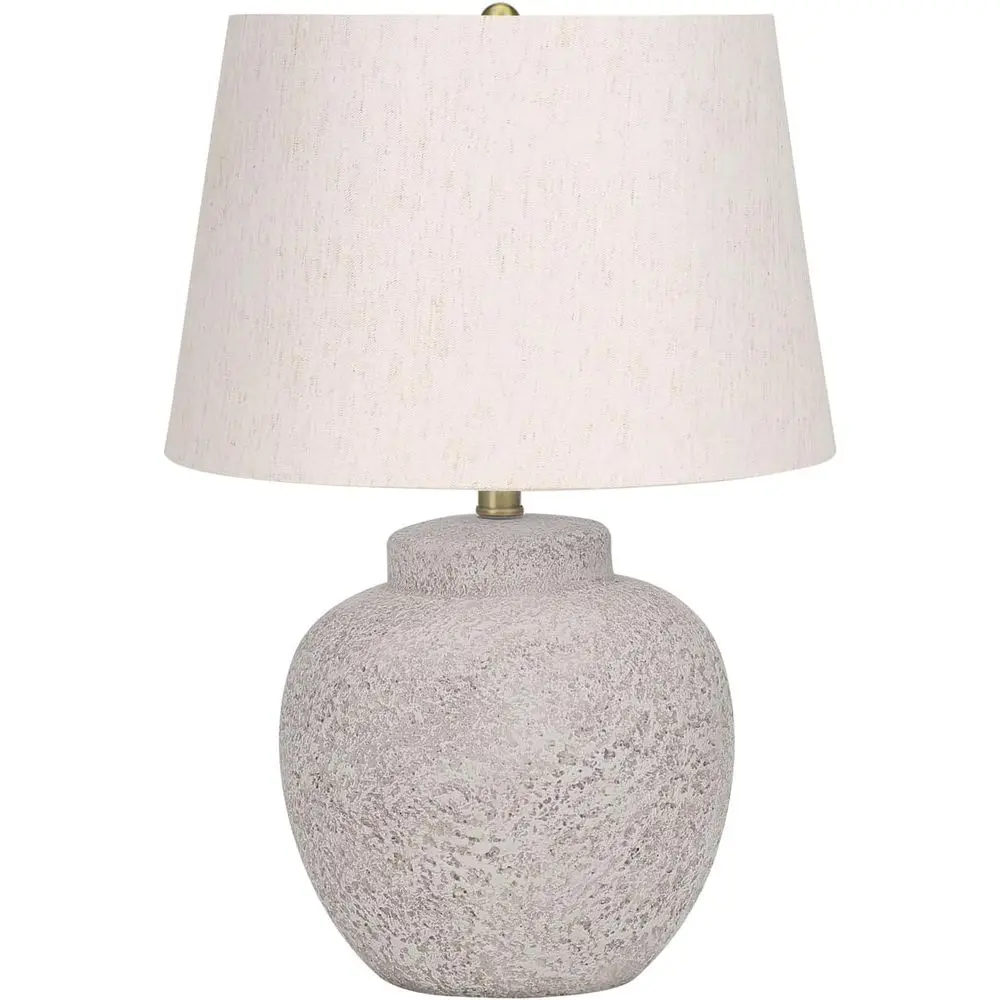 Cream Concrete Table Lamp with - Solar Lamp recension och pris