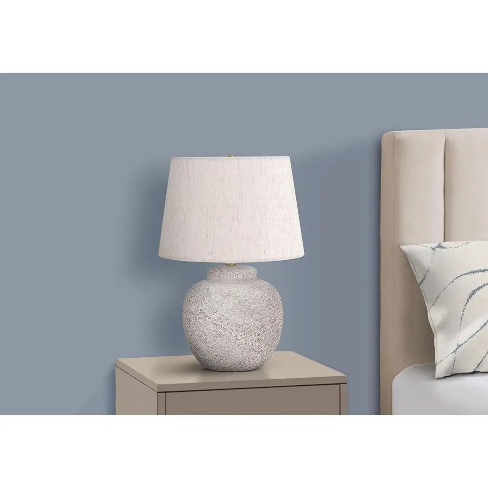 Cream Concrete Table Lamp with - Solar Lamp recension och pris