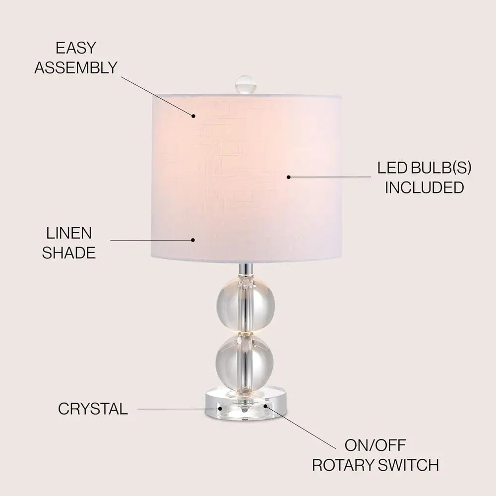 17.5 Clear Crystal Sphere Tabl - Solar Lamp recension och pris