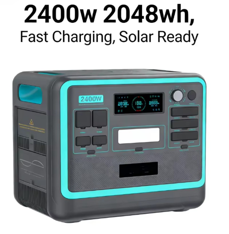 2400W 2048Wh Portable Station  - Solar Panel recension och pris