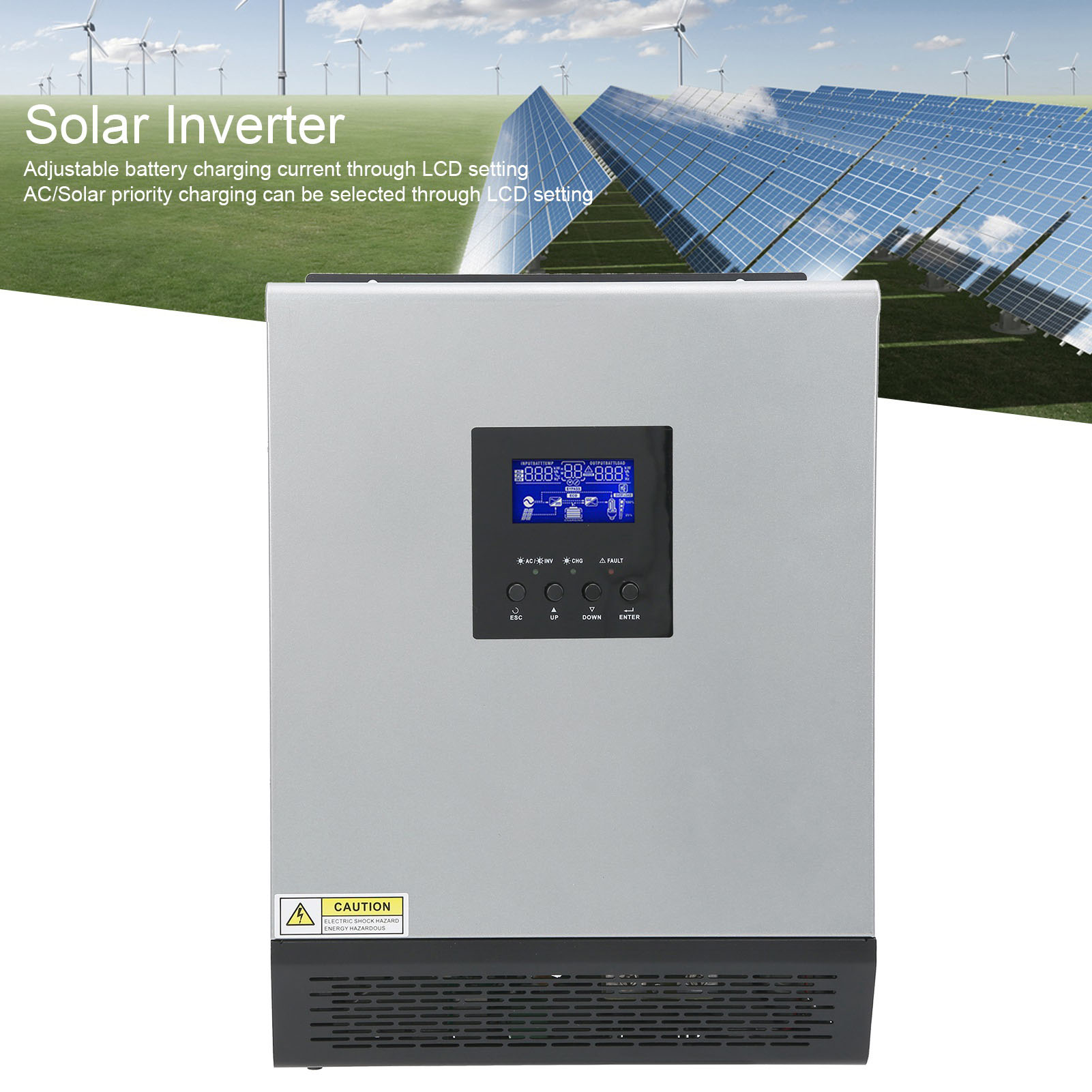 3KVA Hybrid Solar Inverter 24V - Charge Controller Solar recension och pris