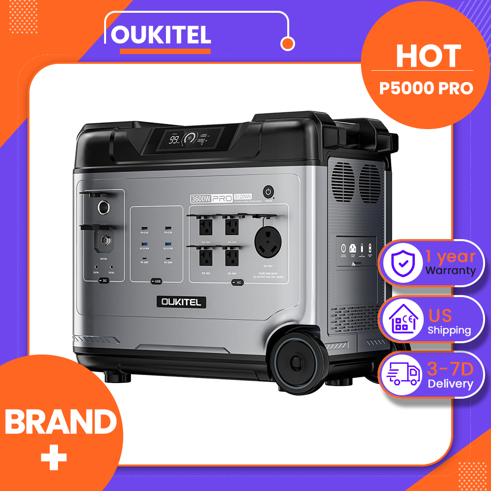 OUKITEL P5000 Pro Portable Pow - Charge Controller Solar recension och pris