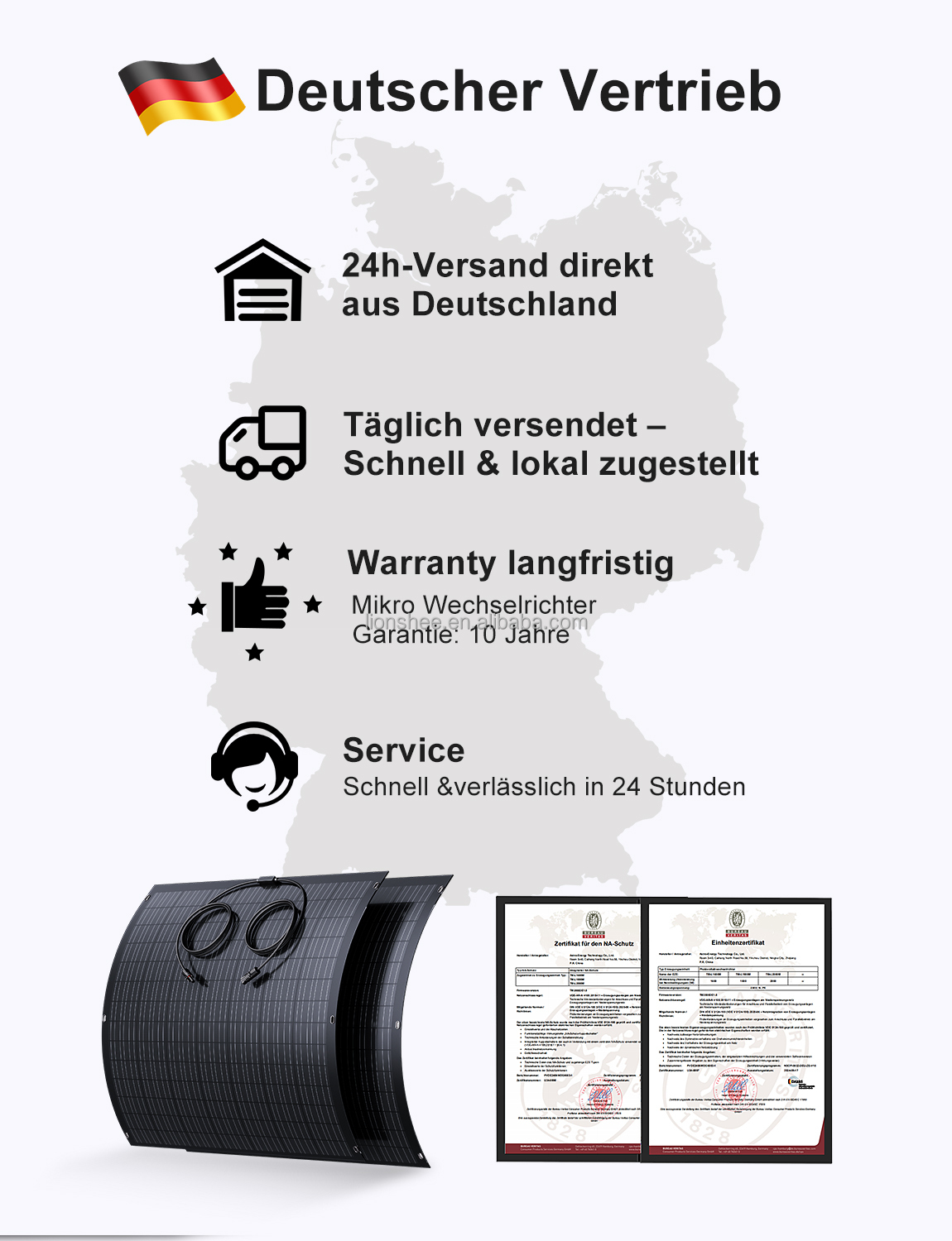 China Germany Factory Wholesal - Solar Panel 200W recension och pris